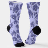 Naadloze waterverf orchideeën falaenopsis bloemen  sokken (Gebogen)