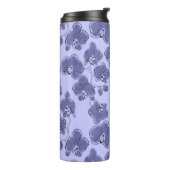 Naadloze waterverf orchideeën falaenopsis bloemen thermosbeker (Gedraaid links)