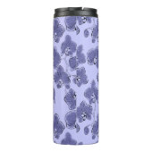 Naadloze waterverf orchideeën falaenopsis bloemen thermosbeker (Achterkant)