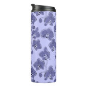 Naadloze waterverf orchideeën falaenopsis bloemen thermosbeker (Geroteerd rechts)