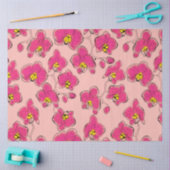 Naadloze waterverf orchideeën falaenopsis bloemen  tissuepapier (Craft)