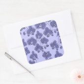 Naadloze waterverf orchideeën falaenopsis bloemen  vierkante sticker (Envelop)
