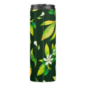 Naadloze waterverf van citrusvruchten en bladeren thermosbeker (Achterkant)