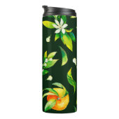 Naadloze waterverf van citrusvruchten en bladeren thermosbeker (Geroteerd rechts)