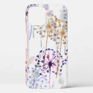 Naadloze Waterverf wild bloempatroon in hand pa Case-Mate iPhone Case