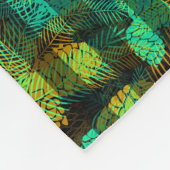 Naadloze wintergroene blauwe dennennen tr fleece deken (Hoek)