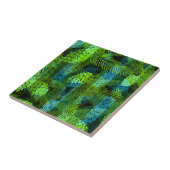 Naadloze wintergroene blauwe dennennen tr tegeltje (Zijkant)