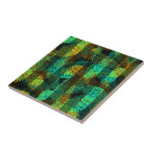 Naadloze wintergroene blauwe dennennen tr tegeltje (Zijkant)