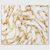 Naadloze wit en goud marmeren print. cadeaupapier (Vlak)