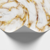 Naadloze wit en goud marmeren print. cadeaupapier (Hoek)