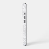 Naadloze witte achtergrond patroon iPhone hoesje (Linkerkant)