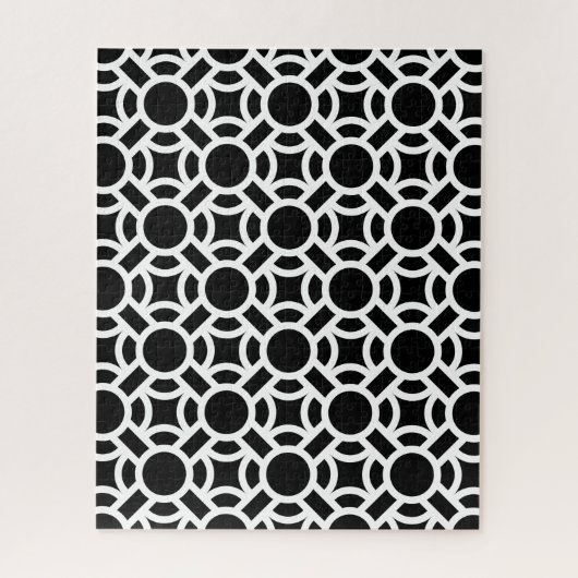 Naadloze Witte Patroon DIY Achtergrondkleur Legpuzzel (Verticaal)