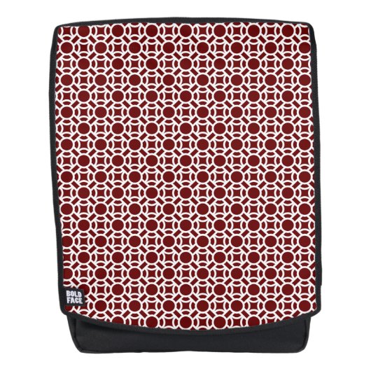 Naadloze Witte Patroon DIY Achtergrondkleur Rugtassen (Voorkant)