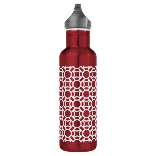 Naadloze Witte Patroon DIY Achtergrondkleur Waterfles (Rechts)