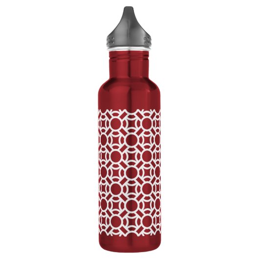 Naadloze Witte Patroon DIY Achtergrondkleur Waterfles (Links)