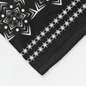 Naadloze witte sneeuwvloksneeuwversiering voor ver fleece deken (Hoek)