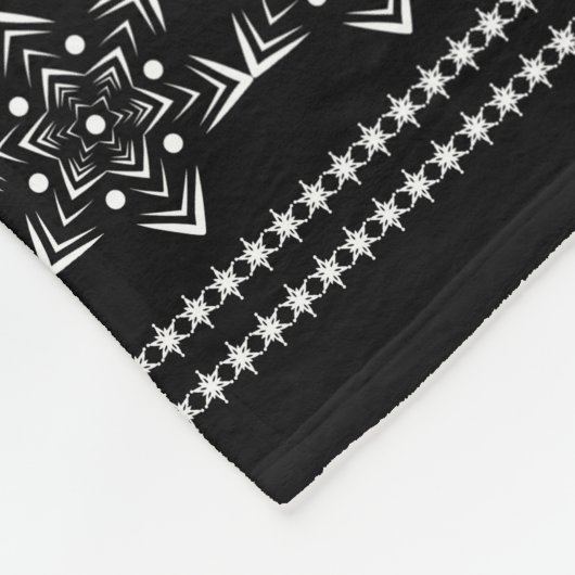 Naadloze witte sneeuwvloksneeuwversiering voor ver fleece deken (Hoek)