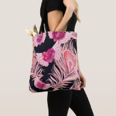 Naadloze zachte Waterverf Valentijns Pattern Tote Bag (Dichtbij)