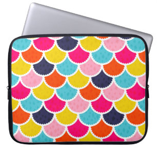 Naadloze zeemeervis als kleurrijke vis laptop sleeve