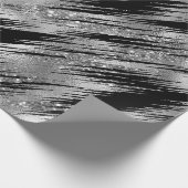 Naadloze zwart en Silver Basic Patten-16 Cadeaupapier (Hoek)