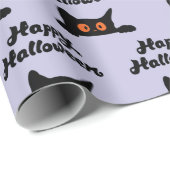 Naadloze zwarte katten inpakpapier voor Halloween (Rol Hoek)