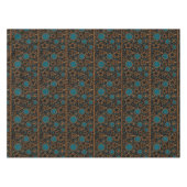 Naadloze zwarte kerstsierdecoratie tr tafelkleed (Voorkant (Horizontaal))