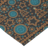 Naadloze zwarte kerstsierdecoratie tr tafelkleed (Gekanteld)