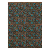 Naadloze zwarte kerstsierdecoratie tr tafelkleed (Voorkant)