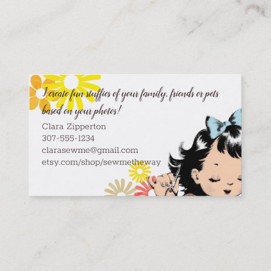  naadnaaimeisjes borduurwerk visitekaartje (Achterkant)