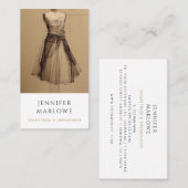 Naadstress Dressmaker Tailor Mode Sketch Visitekaartje (Voorkant / Achterkant)