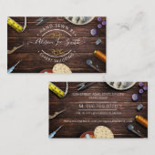 Naadstress of Tailor Desk Hand genaaid Visitekaart Visitekaartje (Voorkant / Achterkant)