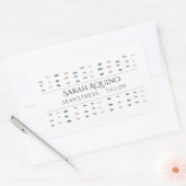 Naadstress Tailor Hand Steken Patroon Rechthoekige Sticker (Envelop)