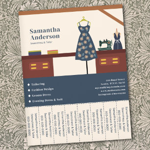 Naadstress & Tailor Tear Off Strips Flyer