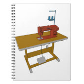 naadtafel en -machine notitieboek (Voorkant)