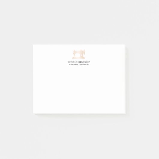  naadverstelling van de goudnaaimachine post-it® notes (Voorkant)