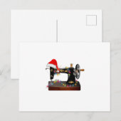 Naai cadeau | Prettig Kerstfeest Naailiefhebber Aankondigingskaart (Voorkant / Achterkant)