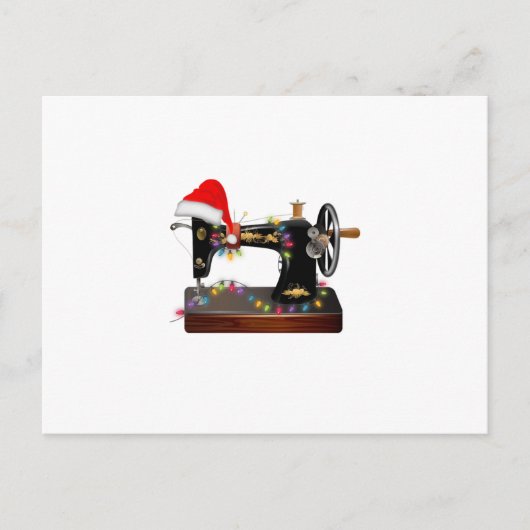 Naai cadeau | Prettig Kerstfeest Naailiefhebber Aankondigingskaart (Voorkant)