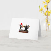 Naai cadeau | Prettig Kerstfeest Naailiefhebber Kaart (Gele Bloem)