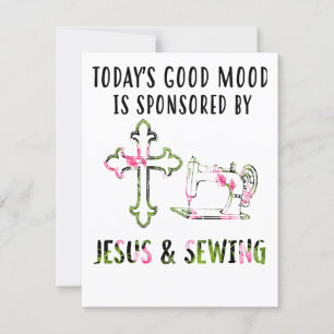 Naai cadeau Vandaag is Jezus de bron van mijn go Kaart