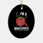 Naai Cadeaus Quilten Keramisch Ornament (Rechts)