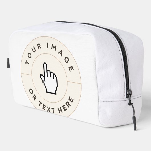 Naai Dopp Kit - Custom Uw afbeelding/tekst toevoeg Toilettasje (Rechterhoek)