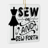 Naai en Naai Forth Keramisch Ornament (Rechts)