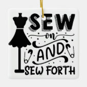 Naai en Naai Forth Keramisch Ornament (Voorkant)