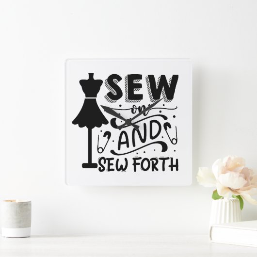 Naai en Naai Forth Vierkante Klok (Huis)