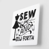 Naai en Naai Forth Vierkante Klok (Hoek)