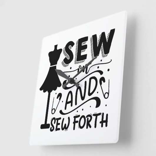 Naai en Naai Forth Vierkante Klok (Hoek)