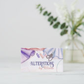 Naai- en verbouwingsdiensten - Waterverf Art Visitekaartje (Staand voorkant)