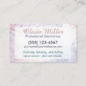 Naai- en verbouwingsdiensten - Waterverf Art Visitekaartje (Achterkant)