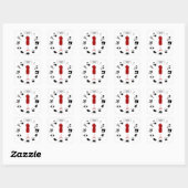 Naai het goed op maat gemaakte stickers (Vel)