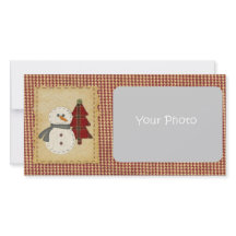 Naai kerst fotokaart